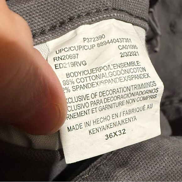 Dickies Flex Duck Dungaree Work Pants mens 36x32 gray stretch Straight P372390 - Picture 8 of 9